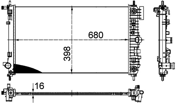 Mahle Original Radiateur CR 1098 000P