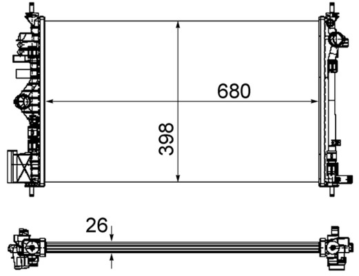 Mahle Original Radiateur CR 1100 000P