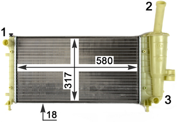 Mahle Original Radiateur CR 1108 000P