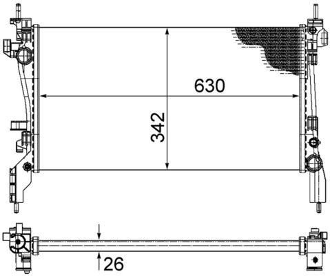 Mahle Original Radiateur CR 1120 000S