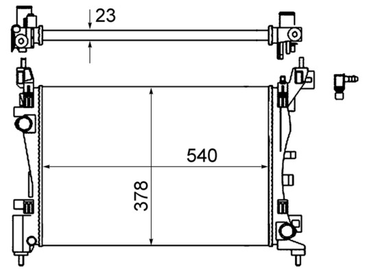 Mahle Original Radiateur CR 1121 000S