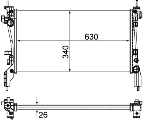 Mahle Original Radiateur CR 1122 000P