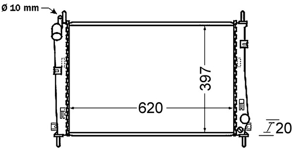 Mahle Original Radiateur CR 1137 000S