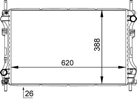 Mahle Original Radiateur CR 1140 000S