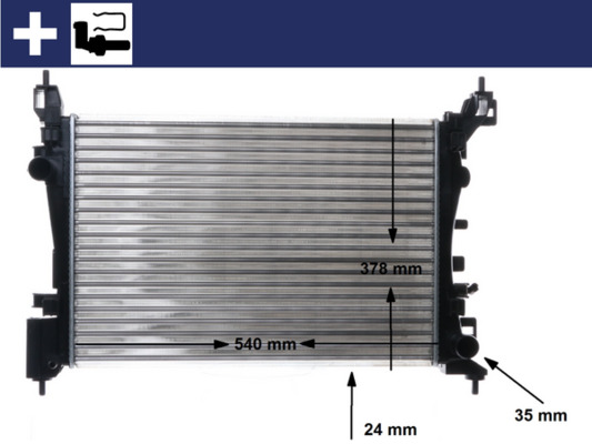 Mahle Original Radiateur CR 1182 000S