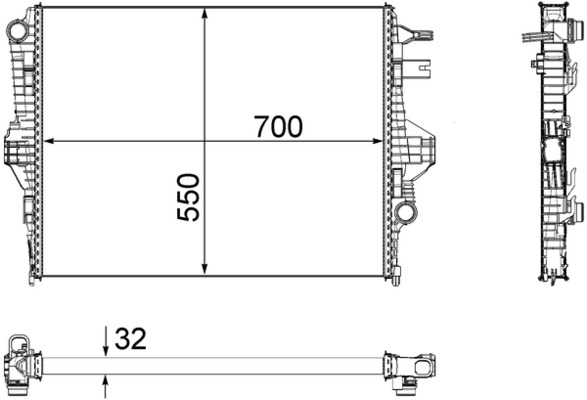 Mahle Original Radiateur CR 1183 000P