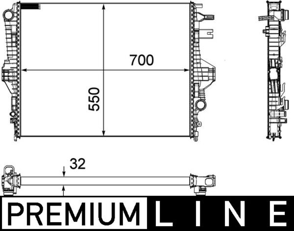 Mahle Original Radiateur CR 1184 000P