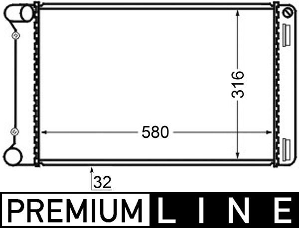 Radiateur Mahle Original CR 125 000P