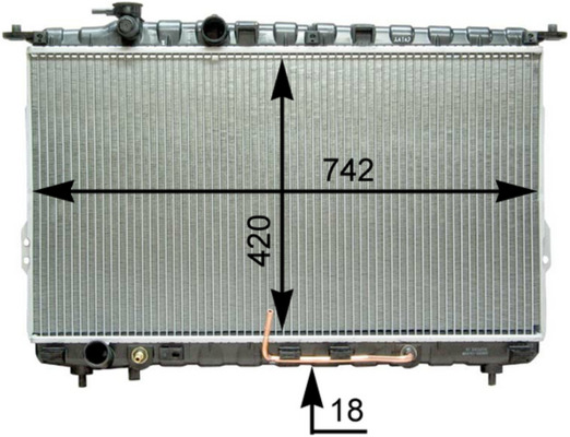 Mahle Original Radiateur CR 1291 000P