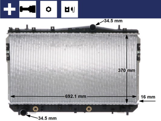 Radiateur Mahle Original CR 1311 000S