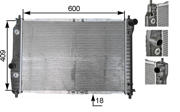 Mahle Original Radiateur CR 131 000S