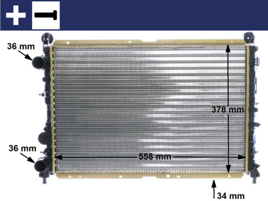 Mahle Original Radiateur CR 1412 000S