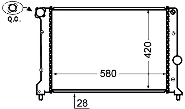 Mahle Original Radiateur CR 1413 000P