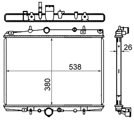 Mahle Original Radiateur CR 1433 000S