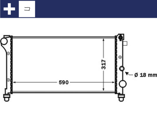 Mahle Original Radiateur CR 1452 000S