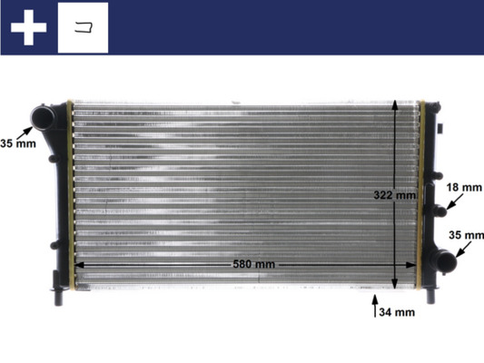 Mahle Original Radiateur CR 1453 000S