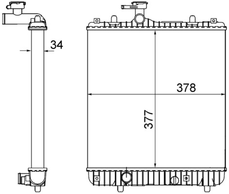 Radiateur Mahle Original CR 1495 001S