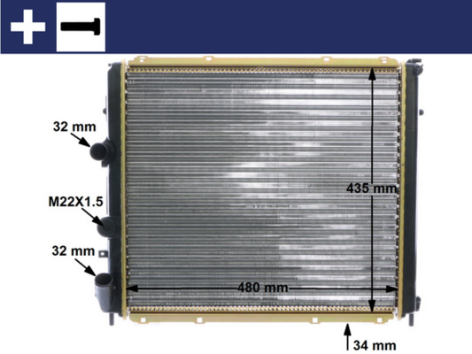 Mahle Original Radiateur CR 1502 000S