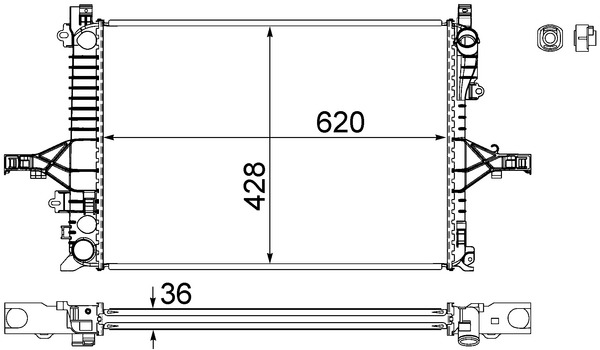 Mahle Original Radiateur CR 1546 000S