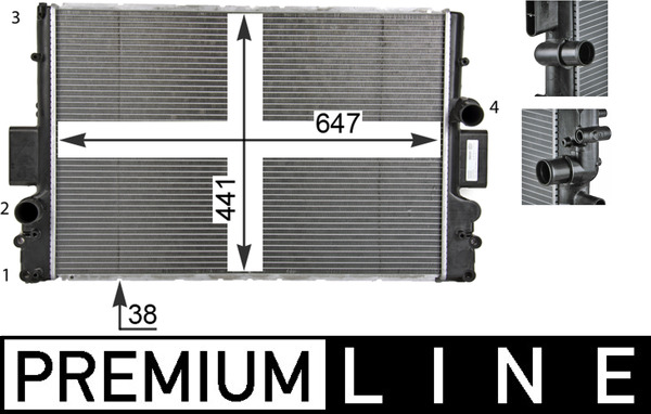 Radiateur Mahle Original CR 1551 000P