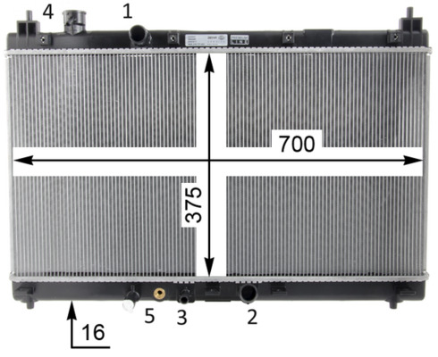 Mahle Original Radiateur CR 1589 000P