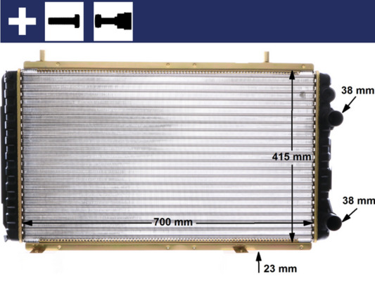 Radiateur Mahle Original CR 168 000S