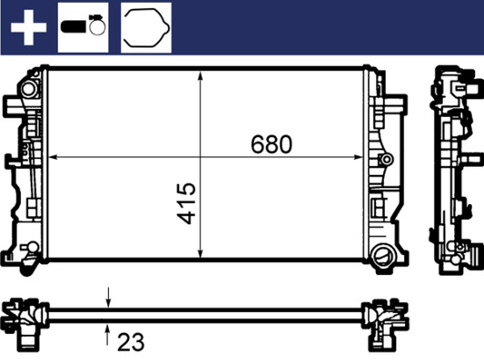 Mahle Original Radiateur CR 1710 000S