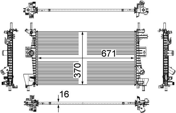 Mahle Original Radiateur CR 1727 000P