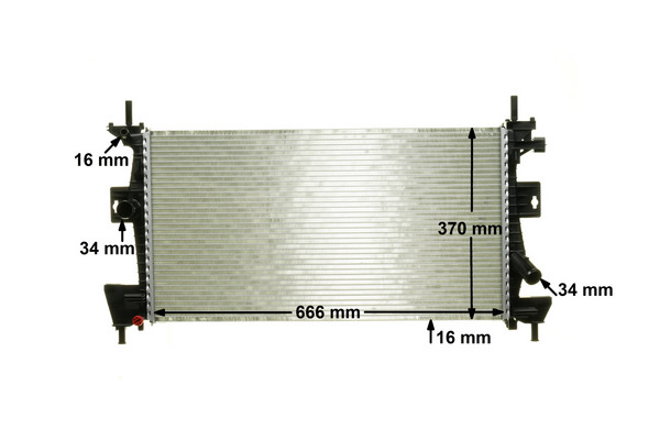 Mahle Original Radiateur CR 1727 000P