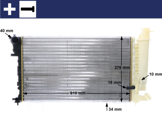 Mahle Original Radiateur CR 172 000S