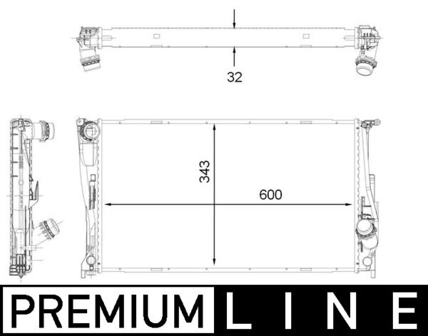 Mahle Original Radiateur CR 1923 000P