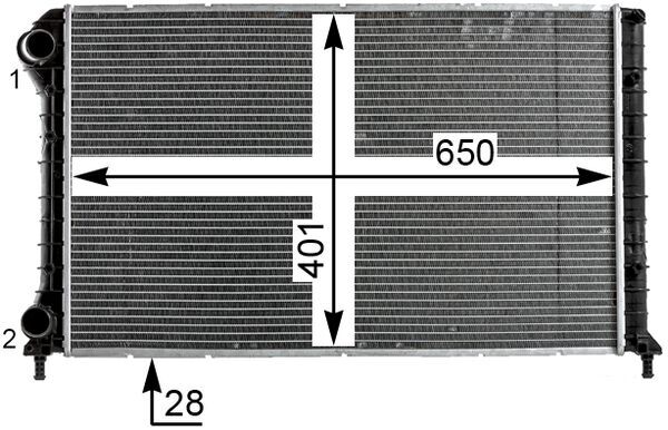 Mahle Original Radiateur CR 1990 000P