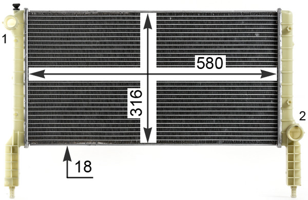 Mahle Original Radiateur CR 1991 000P