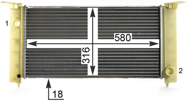 Mahle Original Radiateur CR 1992 000P