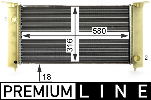 Mahle Original Radiateur CR 1992 000P