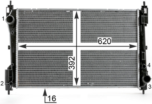 Mahle Original Radiateur CR 1996 000P