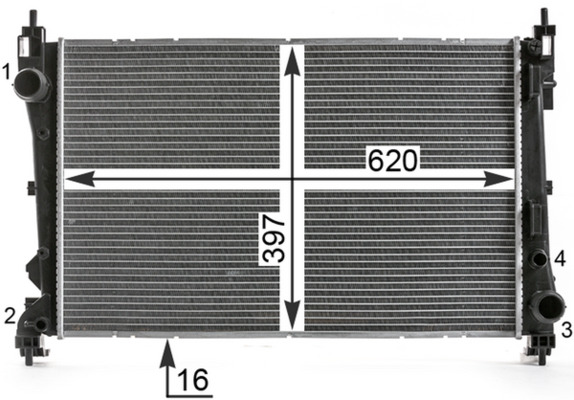 Mahle Original Radiateur CR 2003 000P