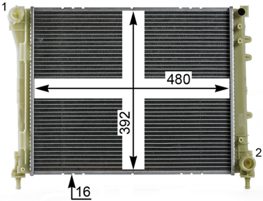 Mahle Original Radiateur CR 2004 000P