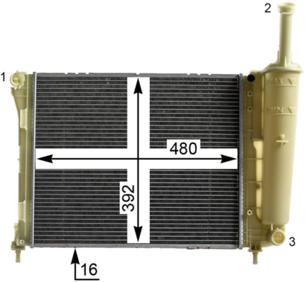 Mahle Original Radiateur CR 2005 000P