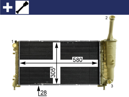 Mahle Original Radiateur CR 2010 000S