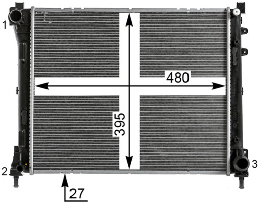 Mahle Original Radiateur CR 2012 000P