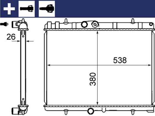 Mahle Original Radiateur CR 2014 000S