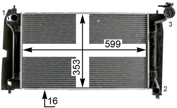 Mahle Original Radiateur CR 2015 000P