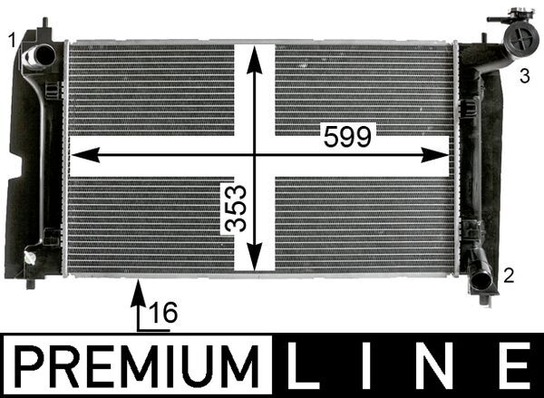 Radiateur Mahle Original CR 2015 000P