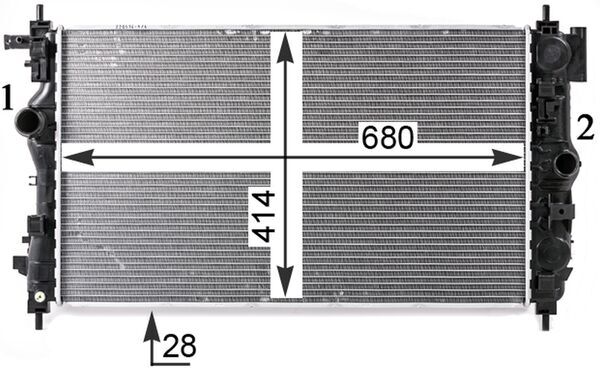 Mahle Original Radiateur CR 2115 000P