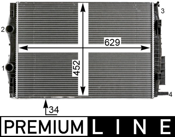 Radiateur Mahle Original CR 22 000P