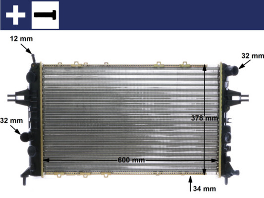 Mahle Original Radiateur CR 321 000S