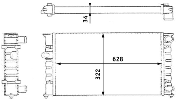Mahle Original Radiateur CR 348 000S
