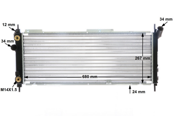 Mahle Original Radiateur CR 357 000S