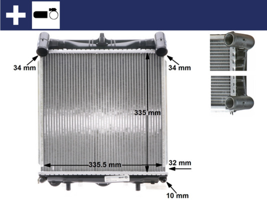 Mahle Original Radiateur CR 370 000S